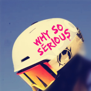 WHY SO SERIOUS蝙蝠侠小丑搞笑文字滑雪头盔贴纸汽车小贴纸遮划痕